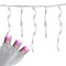 Brite Star LED Wide Angle Icicle Christmas Lights - Pink - 6ft White Wire - 70ct